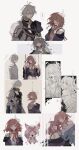  1boy 3girls armor blue_eyes coat cyrene_(honkai:_star_rail) dress fluffy_tail grey_hair height_difference highres honkai:_star_rail honkai_(series) jewelry march_7th_(honkai:_star_rail) march_7th_(preservation)_(honkai:_star_rail) medium_hair mem_(honkai:_star_rail) multiple_girls necklace note_nii on_swing pauldrons phainon_(honkai:_star_rail) pink_fur pink_hair purple_coat shirt short_hair shoulder_armor single_pauldron smile speech_bubble star-shaped_pupils star_(symbol) stelle_(honkai:_star_rail) swing symbol-shaped_pupils trailblazer_(honkai:_star_rail) translation_request white_coat white_dress white_hair white_shirt yellow_eyes 