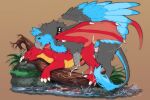 3:2 anal anal_orgasm anal_penetration avian beak black_body black_claws black_fur blue_body blue_fur brown_eyes claws cocodrops_(artist) dragon duo ejaculation feathered_wings feathers feral fur genitals gryphon hands-free knot male male/male membrane_(anatomy) membranous_wings mythological_avian mythological_creature mythological_scalie mythology orgasm penetration penis pink_knot pink_penis red_body red_membrane red_scales scales scalie submissive submissive_feral submissive_male ventral_scales white_claws wings yellow_body yellow_scales