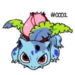 2025 ambiguous_gender claws feral finger_claws flavia-elric generation_1_pokemon ivysaur low_res mouth_closed nintendo plant pokemon pokemon_(species) pupils quadruped red_eyes shadow sharp_teeth simple_background solo standing teeth toe_claws white_background white_sclera