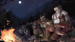 2025 abs animated anthro armor ashes barazoku belly big_muscles black_body black_fur body_hair boots bottomwear brown_body brown_fur bulge campfire camping canid canine canis chest_hair claws clothed clothing cloud countershading detailed_background digital_media_(artwork) dragon drok&#039;tar_(endless_bounty) dynewulf endless_bounty facial_hair fangs fantasy finger_claws fire footwear forest forest_background fur gavel_(artist) gerald_(endless_bounty) green_body green_skin grey_body grey_scales group hair happy_trail harness headgear headgear_only helmet helmet_only hi_res horn horned_helmet humanoid jewelry karth_(endless_bounty) leather leather_armor leather_boots leather_clothing leather_footwear leather_harness leather_topwear light loop lozran_(endless_bounty) male male/male mammal moon moonlight musclegut muscular muscular_anthro muscular_male mythological_creature mythological_scalie mythology nature nature_background navel necklace night nipples open_clothing open_topwear open_vest orc outside overweight overweight_male pants pauldron pecs pixel_(artwork) pixel_animation pixel_art_(artwork) plant scales scalie scar shirt shoes short_playtime sitting sky skyscape sleeping smile smoke star starry_sky suspenders tail tail_motion tailwag teeth topwear tree vest yellow_eyes