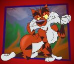 2025 3_toes 4_fingers adventures_from_the_book_of_virtues alternate_version_at_paywall annoyed anthro arched_back arm_support arm_tuft belly big_butt biped black_eyebrows black_nose black_stripes bobcat branch butt butt_pose casual_nudity cheek_tuft chest_tuft chin_tuft cloud colored crouching curvy_figure digital_drawing_(artwork) digital_media_(artwork) elbow_tuft eyebrows facial_tuft feet felid feline fingers fist flat_colors fluffy fluffy_chest fur gavanzude glistening glistening_butt gloves_(marking) grumpy half-closed_eyes head_tuft hi_res humanoid_feet humanoid_heel knee_tuft kneeling leaf leg_markings leg_tuft lines_drawn looking_down lynx male mammal markings narrowed_eyes nude orange_body orange_fur outside painted_background pbs pinup plant plantigrade pose raised_tail scut_tail short_tail shoulder_tuft signature small_tail socks_(marking) socrates_the_bobcat soles solo striped_body striped_fur striped_markings striped_tail stripes tail tail_markings thick_eyebrows toes toony tree tuft whiskers white_belly white_body white_feet white_fur white_hands wide_hips yellow_sclera