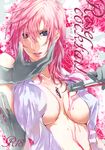  breasts erect_nipples final_fantasy final_fantasy_xiii lightning no_bra open_shirt rioko 