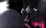 2025 activision claws comic corrupt_cynder cynder digital_media_(artwork) dragon duo female feral forgiveness glowing head_bow hi_res horn jewelry mythological_creature mythological_scalie mythology necklace scalie size_difference spyro_the_dragon wings zilonking