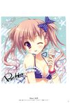  autographed bikini cleavage k-books ryohka swimsuits underboob 