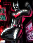 absurd_res anthro batman_(series) batman_beyond city clothing cyberpunk dc_comics gotham hi_res j450n2080 latex male night solo spandex superhero terry_mcginnis tight_clothing tight_suit
