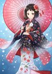  japanese_clothes kimono tadokoro_teppei tagme umbrella 
