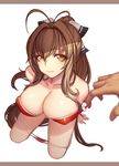  amagi_brilliant_park bikini cleavage erect_nipples evan_yang panty_pull sento_isuzu swimsuits 