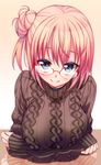  akino_sora megane sweater yahari_ore_no_seishun_lovecome_wa_machigatteiru. yuigahama_yui 