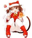  christmas kantai_collection pantyhose ryuujou_(kancolle) tagme tail 