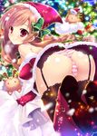  ass christmas dress erect_nipples garter_belt heels mikeou pantsu shimapan stockings thighhighs 