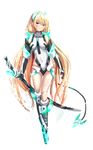  angela_balzac bodysuit rakuen_tsuihou sword tail 