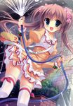  cabbit cameltoe dress midori_no_umi nipples no_bra pantsu see_through shimapan thighhighs tsumugi_(midori_no_umi) wet_clothes yukie 