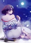  ass feet kara_no_kyoukai namaniku_atk possible_duplicate ryougi_shiki sword yukata 