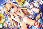  akabane animal_ears dress neko nekomimi pantsu shimapan summer_dress tail zebrasmise 