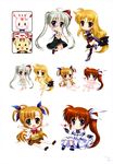  armor asteion chibi dress einhart_stratos fate_testarossa fujima_takuya heels heterochromia mahou_shoujo_lyrical_nanoha mahou_shoujo_lyrical_nanoha_vivid naked sacred_heart seifuku takamachi_nanoha thighhighs vivio 