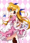  ass fujima_takuya heels heterochromia mahou_shoujo_lyrical_nanoha mahou_shoujo_lyrical_nanoha_vivid maid pantsu sacred_heart shimapan thighhighs vivio 