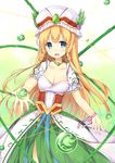  cleavage dress freyja luky pointy_ears puzzle_&amp;_dragons 