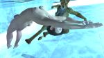 3d_(artwork) anthro aqua-regia aqua-regia_(aqua-regia) blue_lighting blue_lights breasts brown_body brown_fur butt cleona_cinnabar_(aqua-regia) daz_studio_(artwork) digital_media_(artwork) duo felid female fur genitals glistening glistening_body glistening_skin green_eyes gynomorph hi_res human intersex intersex/female lion looking_at_another looking_at_partner mammal nipples nude pantherine penis skinny_dipping small_breasts swimming swimming_pool tail tiled_background trans_(lore) trans_woman_(lore) underwater underwater_view upside_down water
