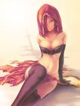 cleavage dark_souls_2 emerald_herald nanakusa thighhighs torn_clothes 