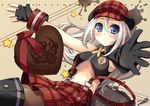  alisa_ilinichina_amiella amanooni_touri bad_id bad_pixiv_id blue_eyes boots breasts chocolate fingerless_gloves gloves god_eater god_eater_burst hat heart long_hair medium_breasts outstretched_arms outstretched_hand pantyhose reaching skirt solo suspender_skirt suspenders thigh_boots thighhighs underboob valentine white_hair 