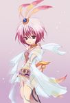  ahoge bad_id bad_pixiv_id eijima_moko feathers hair_ornament jewelry necklace purple_eyes purple_hair ragnarok_online ragnarok_online_ds shaman_(ragnarok_online) short_hair sierra_(ro) solo tattoo 