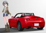  bmw bmw_z4 boots car ground_vehicle left-hand_drive motor_vehicle red_eyes shorts solo tomcat 