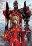  bodysuit eva_02 eyepatch marlboro mecha neon_genesis_evangelion souryuu_asuka_langley 