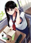  megane sasamori_tomoe seifuku tagme 