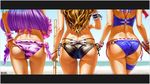  alice_margatroid ass bikini bikini_top kirisame_marisa maco_(macoillust) patchouli_knowledge swimsuits touhou 