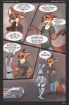  2019 anthro box canid canine clothing collar comic dildo disney english_text female fox judy_hopps lagomorph male mammal nduli nick_wilde nude rabbit sex_toy shirt strapon tailwag text zootopia 