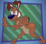 2025 3_toes 4_fingers abstract_background alternate_version_at_paywall anthro belly bent_ears big_butt biped black_eyes black_nose brown_body brown_ears brown_fur brown_tail bubble_butt butt canid canine canis casual_nudity charlie_dog cheeky cheeky_smile clenched_teeth colored crossed_arms digital_drawing_(artwork) digital_media_(artwork) domestic_dog feet fingers flat_colors floppy_ears fur gavanzude glance glistening glistening_butt grin grinning_at_viewer head_tuft hi_res humanoid_hands humanoid_heel lines_drawn looking_at_viewer looney_tunes male mammal mischievous mischievous_smile multicolored_body multicolored_fur nude open_mouth open_smile paws pinup plantigrade pose raised_heel raised_tail smile smiling_at_viewer smirk smirking_at_viewer solo standing_on_toes tail tan_belly tan_body tan_fur teeth tiptoes toes toothy_grin tuft two_tone_body two_tone_fur warner_brothers whisker_spots white_sclera