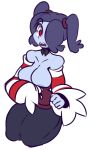  1girl blue_skin breasts red_eyes skullgirls squigly_(skullgirls) zombie 