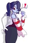  1girl ass ass_grab blue_skin highres red_eyes skullgirls squigly_(skullgirls) zombie 