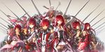  cleavage elesis elsword elsword_(elsword) roochan thighhighs weapon 