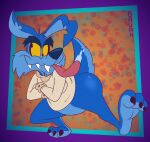 2025 3_toes abstract_background activision alternate_version_at_paywall anthro bent_ear big_butt biped black_eyebrows black_nose black_toe_claws blue_body blue_fur bodily_fluids bottomless bottomless_anthro bottomless_male bubble_butt butt cheek_tuft chin_tuft clothed clothing colored crash_bandicoot_(series) digital_drawing_(artwork) digital_media_(artwork) drooling eyebrows facial_tuft fangs feet flat_colors foot_focus fur gavanzude glance glistening glistening_butt googly_eyes hi_res humanoid_feet humanoid_heel insane jagged_teeth kangaroo long_ears looking_at_viewer macropod male mammal marsupial multicolored_body multicolored_fur notched_ear paws pinup plantigrade pose raised_foot raised_heel raised_toes restraints ripper_roo saliva sharp_teeth signature smile smiling_at_viewer soles solo standing standing_on_toes straitjacket teeth thick_eyebrows tiptoes toes tongue tongue_out tuft two_tone_body two_tone_feet two_tone_fur two_tone_tail yellow_sclera