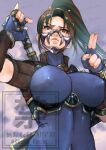  1girl blue_bodysuit bodysuit covered_nipples drawing_sword high_ponytail holding holding_sword holding_weapon impossible_bodysuit impossible_clothes looking_at_viewer looking_down ponytail rosie_rosie solo soulcalibur standing sword taki_(soulcalibur) tight_clothes upper_body weapon 