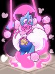 3:4 ambiguous_gender anthro aqua_(innocentenough) band-aid band-aid_on_face band-aid_on_nose bandage bandage_on_face bandage_on_nose black_background black_body black_ears black_tail blue_body bondage_gear bondage_gloves bonnet booties clean_diaper clothed clothing cloud_emanata dewott diaper diaperteetah emanata footwear generation_5_pokemon gloves_(marking) glowing handwear headgear headwear hi_res hypnosis innocentenough intelligence_loss markings mind_control multicolored_body nintendo object_in_mouth pacifier pacifier_in_mouth pattern_clothing pattern_topwear pink_bonnet pink_bow pink_clothing pink_footwear pink_headwear pink_pacifier pink_topwear pokemon pokemon_(species) poof_effect restrained restrained_by_tentacles ringed_eyes simple_background solo sparkles spots spotted_clothing spotted_diaper spotted_topwear suspension tail tentacle_trap tentacles topwear trap_(contrivance) wearing_diaper