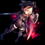  armor bodysuit mecha mecha_musume sword weapon yamacchi 