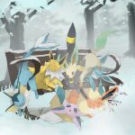 1:1 2026 absurd_res ambiguous_gender bench blue_body brown_eyes eeveelution espeon eyes_closed featureless_crotch feral fishburi flareon fluffy fluffy_tail forehead_gem fur gem generation_1_pokemon generation_2_pokemon generation_4_pokemon glaceon grass grey_body group hi_res jolteon leafeon lying lying_on_another nintendo on_back on_front orange_body orange_fur pawpads paws plant pokemon pokemon_(species) purple_body purple_eyes purple_fur red_sclera scratching sleeping snow standing_on_another tail tan_body tan_fur tongue tongue_out tree umbreon vaporeon winter yellow_body yellow_fur