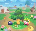  :o animal_crossing artist_name axe balloon bandana bandana_waddle_dee black_eyes blue_bandana blue_sky blush blush_stickers bourbon_(kirby) box capiller_(kirby) cappy_(kirby) chimney closed_eyes cloud commentary_request con_(kirby) day door feathers fishing fishing_rod flower frown gift gift_box gooey_(kirby) grass green_hat hat hat_feather holding holding_axe holding_fishing_rod house kirby kirby's_house kirby_(series) looking_at_another no_humans on_ground open_mouth outdoors path pink_flower polof pon_(kirby) pond purple_flower revision scenery sitting sky solid_oval_eyes star_(symbol) surprised suyasuyabi tree twitter_username ufo ufo_(kirby) walking water wide-eyed window yellow_flower 