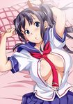  amaya_haruko maken-ki! open_shirt seifuku takeda_hiromitsu 