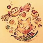  candy commentary_request cookie food konpeitou minior no_humans poke_ball pokemon pokemon_(creature) solo sparkle wrapped_candy yukichi_0611 