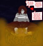 ambiguous_gender anthro antlers bodily_fluids clothing deer deltarune dialogue digital_media_(artwork) dirty_talk duo_focus facesitting fart fart_cloud fart_fetish fart_sniffing fart_torture farting_on_another farting_on_face female female/ambiguous forced group hair heart_symbol horn human long_hair mammal new_world_deer noelle_holiday objectification reindeer sitting_on_another sniffing sound_effects speech_bubble submissive submissive_female sweater tears ti-ling topwear trio undertale_(series) vessel_(deltarune) vowelless vowelless_sound_effect wide_eyed