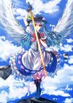  hinanawi_tenshi sword toritori_(yakitoriya) touhou wings 