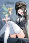  fairy hugh_dowding pantsu paseri scanning_artifacts thighhighs uniform wings 