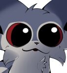 ambiguous_gender anna_morozova anthro canid canine canis domestic_dog female fur husky kastawey mammal nordic_sled_dog red_eyes sketch smiley_face solo spitz sticker