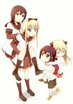  baka_neko funami_yui seifuku toshinou_kyouko yuru_yuri 