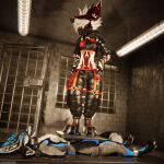 1:1 3d_(artwork) 4k absurd_res animal_genitalia animal_penis anthro anthro_on_anthro arms_tied ball_crush ball_squeeze balls basement bdsm biped black_body black_boots black_clothing black_footwear black_fur black_shoes blender_(artwork) blender_cycles_(artwork) blue_body blue_fur blue_penis bodily_fluids bondage boot_on_balls boot_on_penis boots bottomwear bound breasts canid canine canine_genitalia canine_penis canis claws clothed clothing cock_and_ball_torture cockbox crush cuff_(restraint) cum cum_dripping_from_penis cum_on_penis demonic depth_of_field digital_media_(artwork) dominant dragonplayer dragonplayer_(character) duo erection feet female flat_balls foot_crush foot_fetish foot_on_balls foot_on_penis foot_play footwear fox fur genital_fluids genital_torture genitals goth_boots grey_body grey_fur hair hi_res hindpaw hybrid inside iris_prodigy jacket jex knot leather leather_boots leather_clothing leather_footwear leather_jacket leather_topwear legs_tied legwear male male/female mammal metal_cuffs moan multicolored_body nardoragon nude on_ground open_mouth orgasm pain pants paws penis penis_squeeze piercing prison prison_cell reflection restraints rexouium sex shoes shoes_on slim slim_anthro slim_male slim_sub smile standing standing_on_balls submissive submissive_male tail topwear torture trampling white_body white_fur