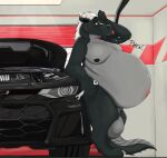 absurd_res animal_genitalia anthro balls belly big_balls big_belly breath car chevrolet_camaro dragon engine european_mythology exhausted fully_sheathed garage genitals hi_res huge_balls huge_belly hyper hyper_balls hyper_belly hyper_genitalia hyper_pregnancy kyle_ripply leaning_on_car leaning_on_object male mythological_creature mythological_scalie mythology navel outie_navel overweight overweight_male pregnant pregnant_anthro pregnant_male scalie sheath sheppyduke solo vehicle western_dragon wiping_forehead
