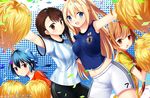  cheerleader kaho_okashii kirisaki_chitoge nisekoi onodera_kosaki soccer tachibana_marika tsugumi_seishirou 